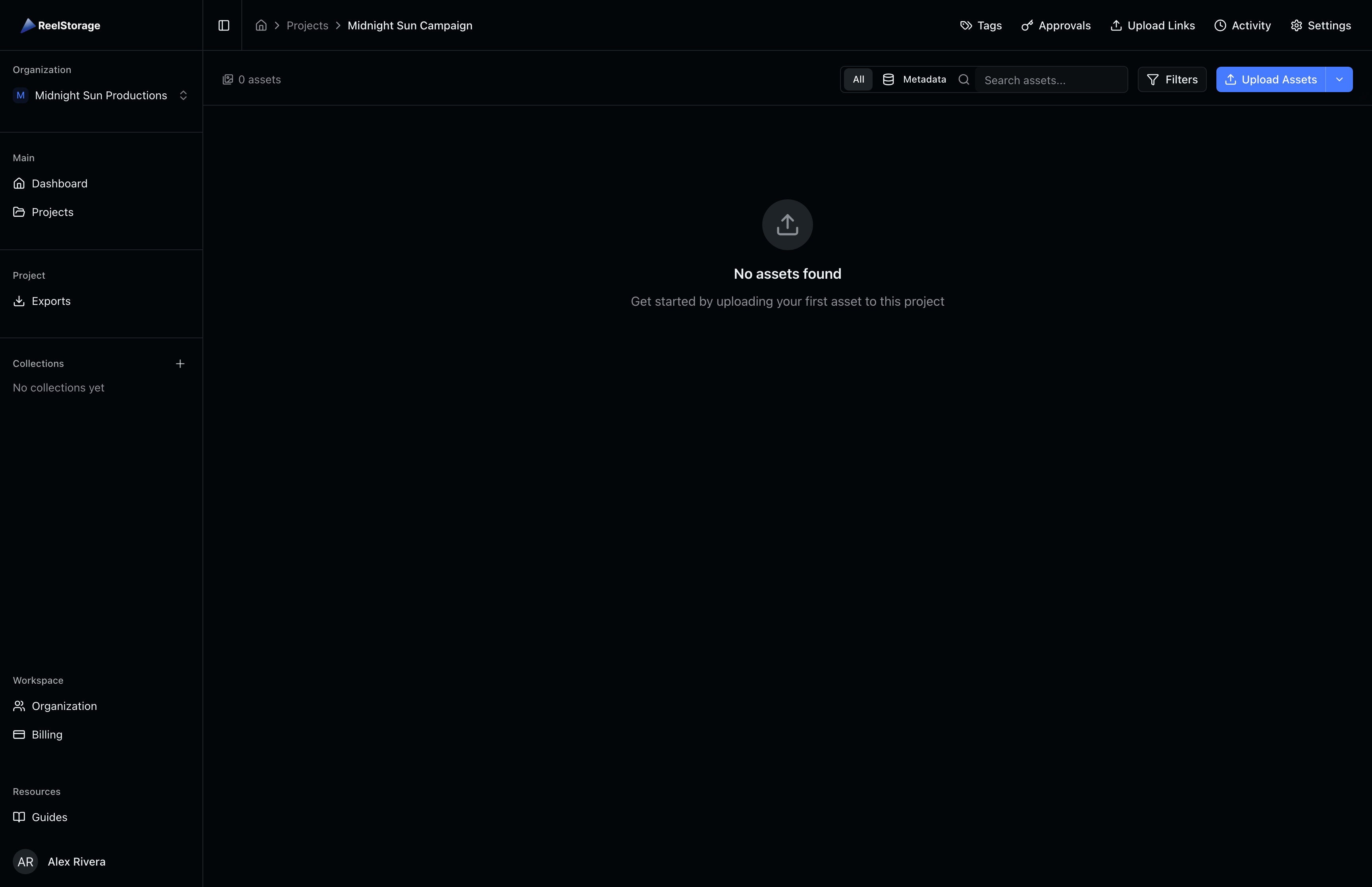 Uploading Assets | ReelStorage